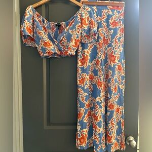 Jessica Simpson two piece floral set